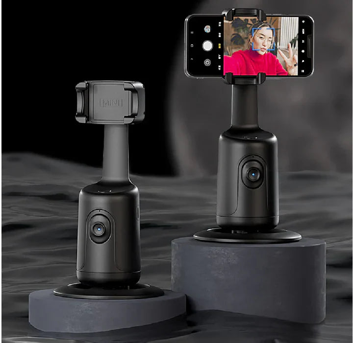 Auto-Tracking Handyhalter 360° Gesichtserkennung mit Selfie-Licht