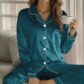 Damen Pyjama Set mit Knopfleiste – Bequem und zeitlos