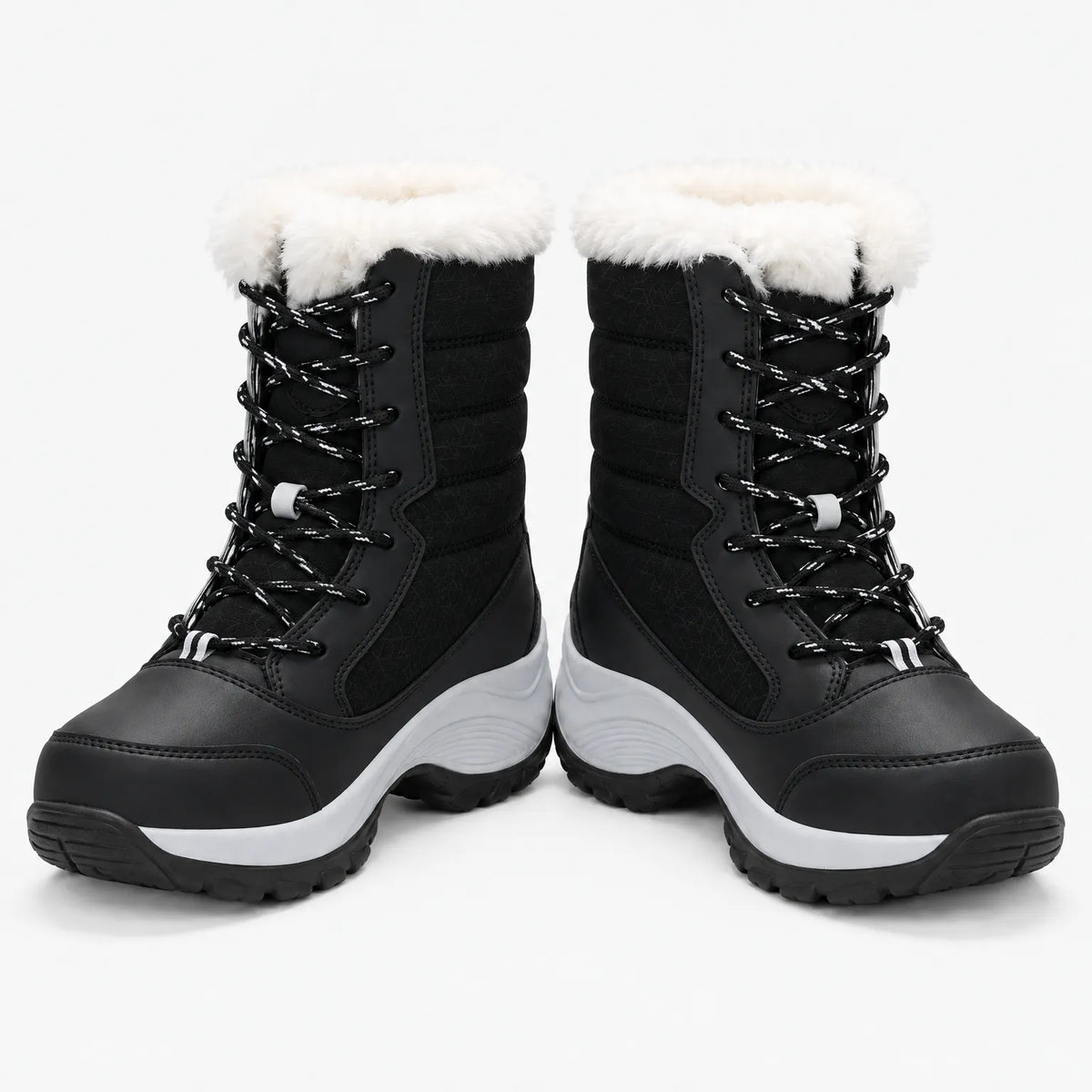 Gefütterte Winterstiefel mit Schnürung – warm bis -40 °C