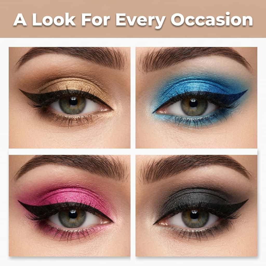Wiederverwendbare Eyeliner Sticker – Symmetrischer Look für alle Augenformen
