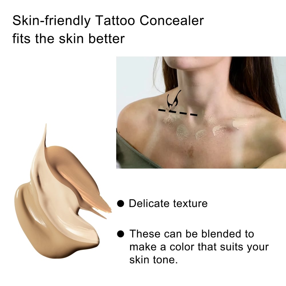 Wasserfeste Abdeckcreme für Tattoos und Narben - 12h Haltbarkeit