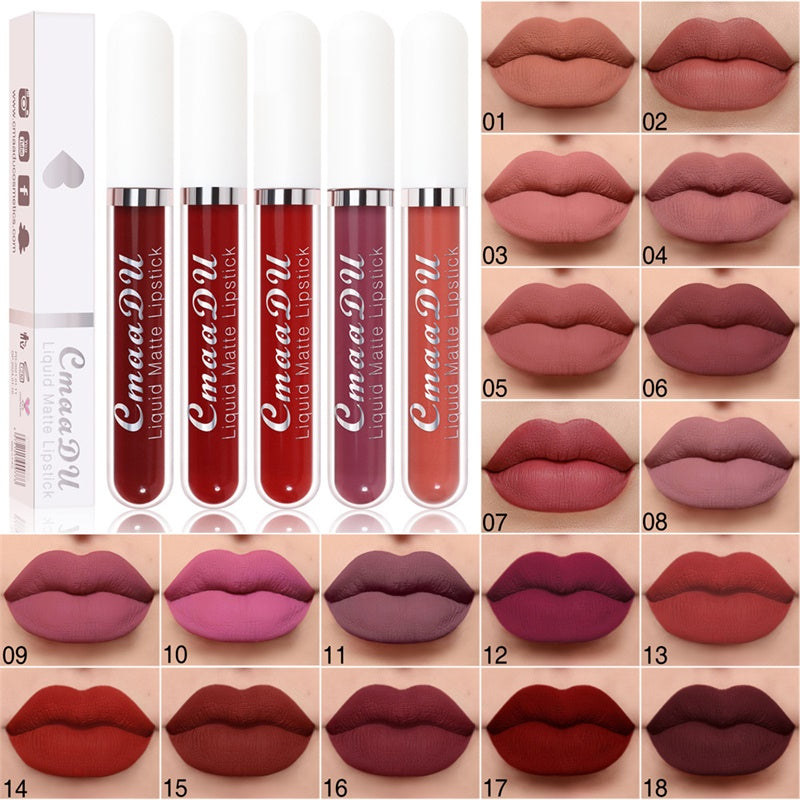 Matte Lippenstifte Set 18 Farben - Langanhaltend & Wasserfest