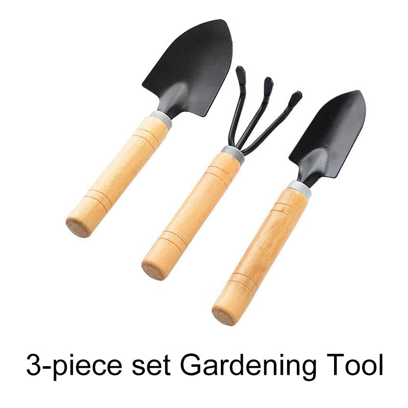 Edelstahlspaten mit Holzgriff - Gartenwerkzeug für harte Böden