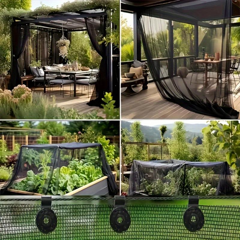 Insektenschutznetz für Terrasse, Garten & Gewächshaus – 2,4 x 4 m