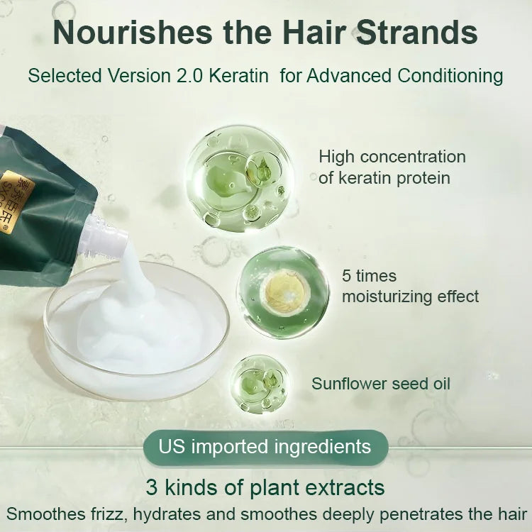 Keratin Haarcreme für trockenes geschädigtes Haar - Intensive Pflege
