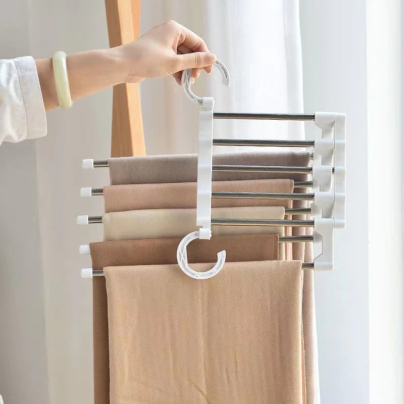 Faltbare 5-in-1 Kleiderbügel Platzsparend für Kleiderschrank