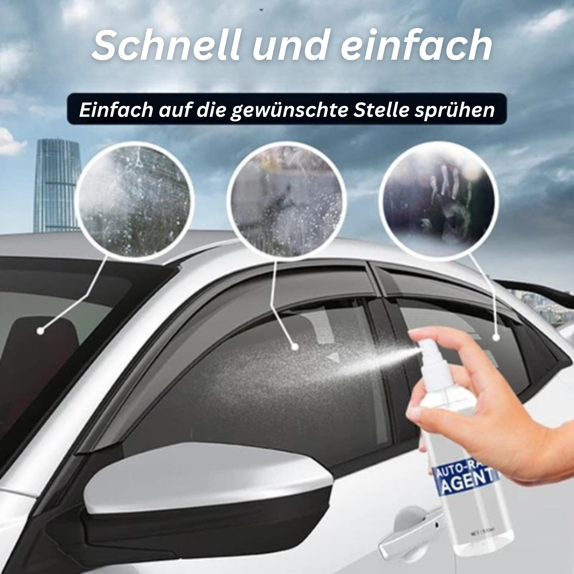 Nano Scheibenversiegelung – Regenabweiser & Antibeschlag für Glas
