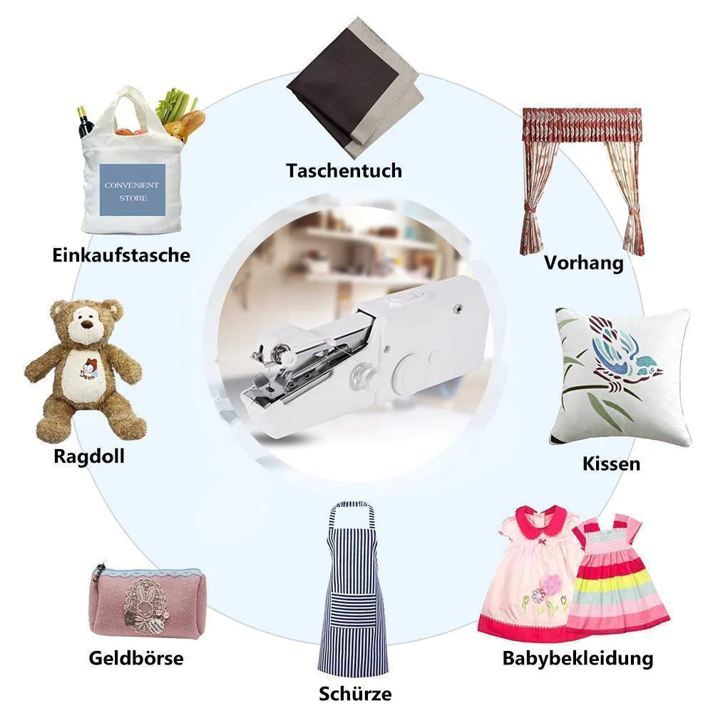 Kabellose Mini Handnähmaschine für schnelle Kleidung Reparaturen