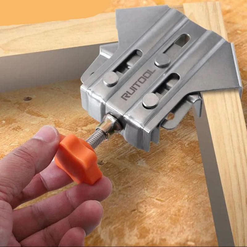 90° Winkelspanner aus Stahl – Präzise Holzverbindungen für Heimwerker