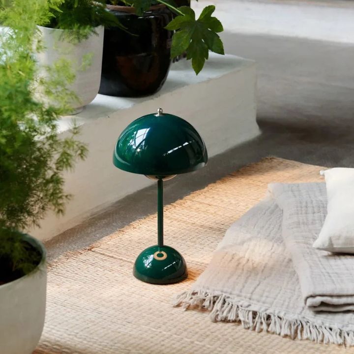 LED Tischlampe kabellos dimmbar - Moderne Akku Nachttischlampe 3 Stufen