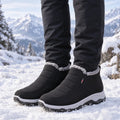 Gefütterte Damen Winterstiefel zum Reinschlüpfen wasserabweisend
