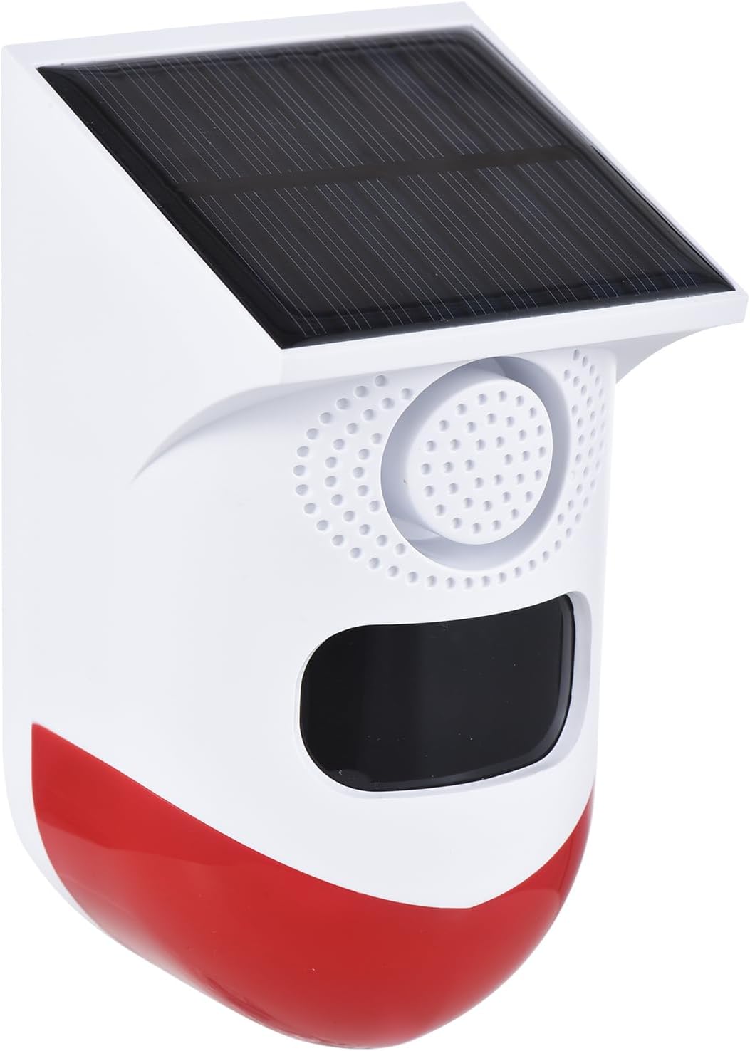 Solarbetriebener Bewegungsmelder mit Alarmsirene & LED-Warnlicht – IP65