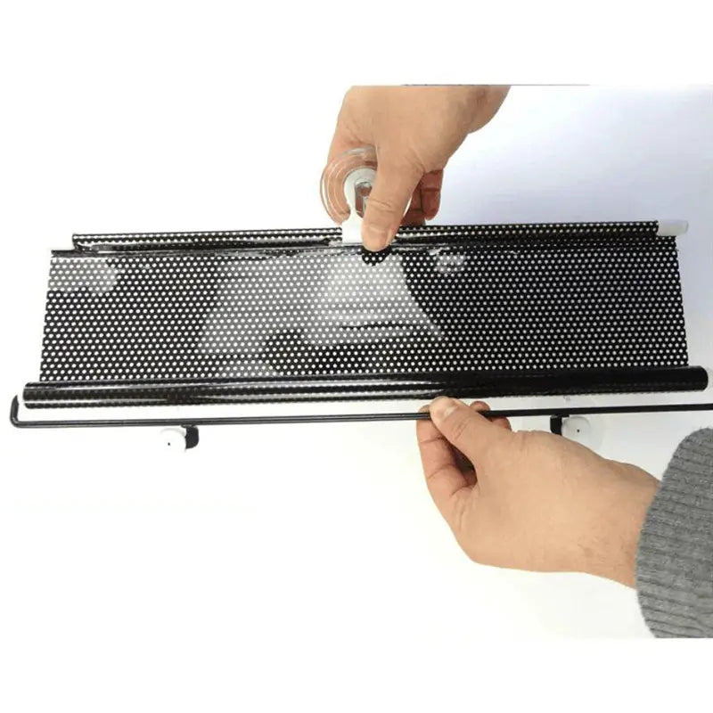 Einziehbarer Auto Sonnenschutz Windschutzscheibe – UV-Schutz Rollo mit Saugnapf