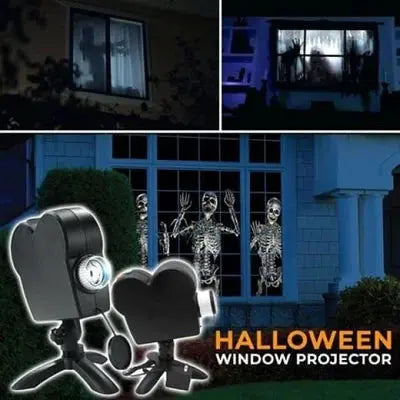 Holografischer Halloween Projektor mit Projektionsleinwand & 12 Videos