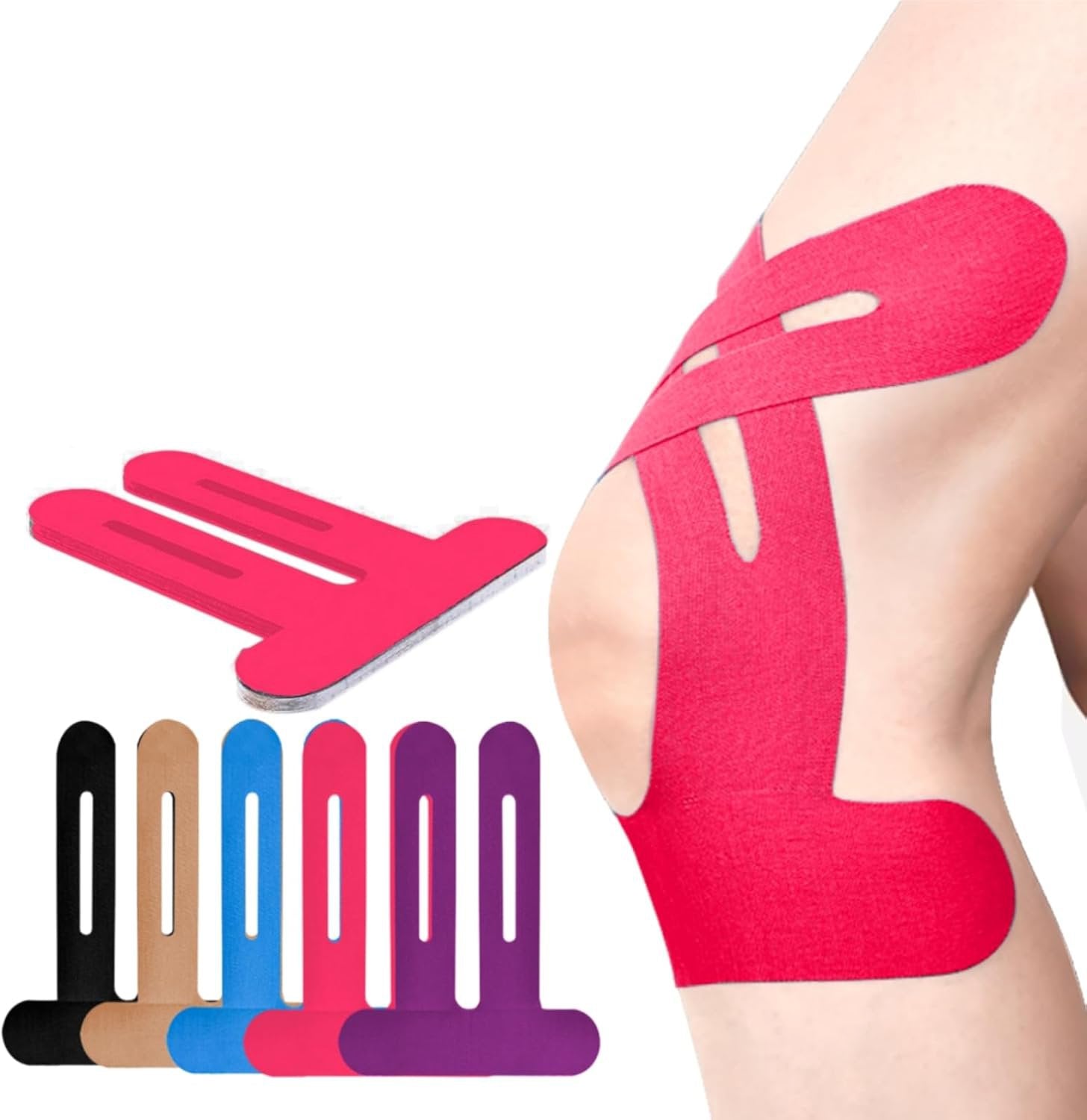Kniebandage Elastisch Atmungsaktiv - Vorgefertigt Sport Training