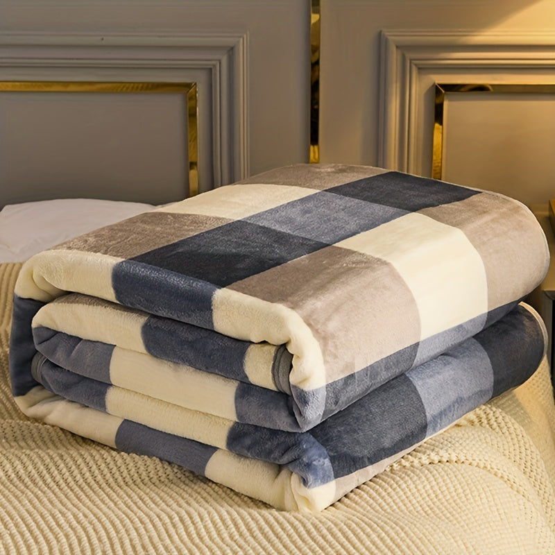 Fleece Decke mit tropischem Blattmuster – weich und leicht