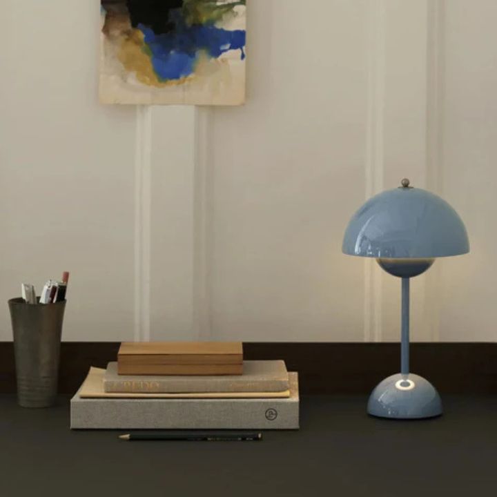 LED Tischlampe kabellos dimmbar - Moderne Akku Nachttischlampe 3 Stufen