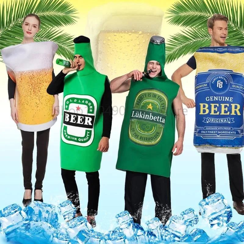 Aufblasbares Bierkrug-Kostüm für Erwachsene – Einheitsgröße