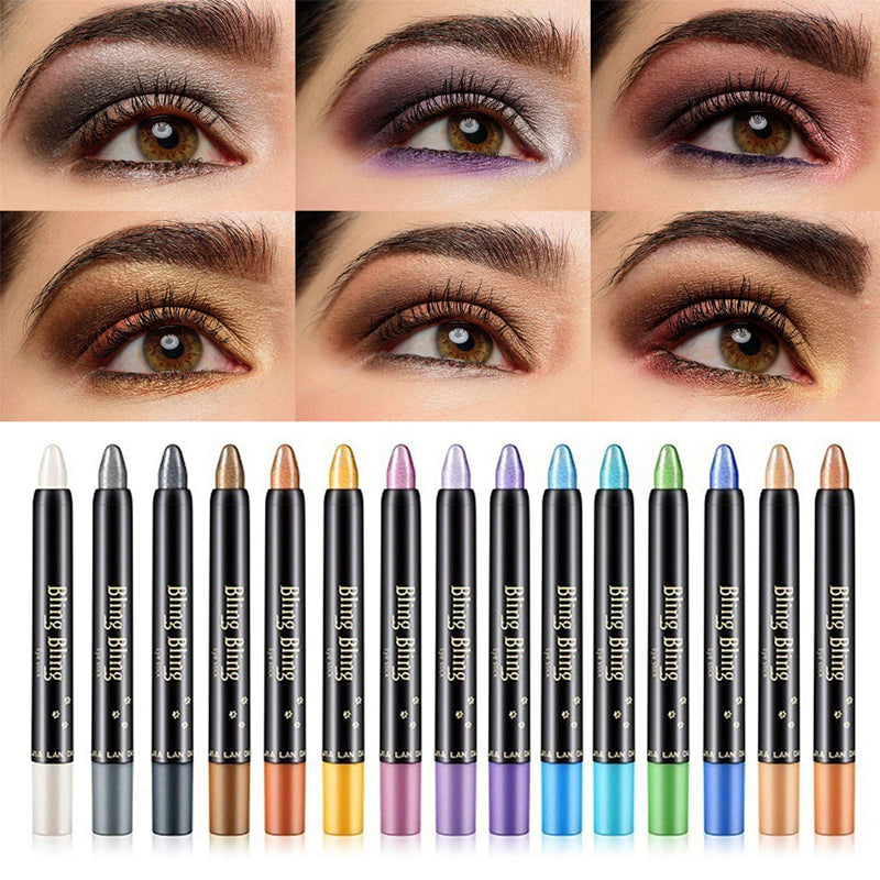 Lidschatten Stifte Set 15 Farben wasserfest cremig verblendbar