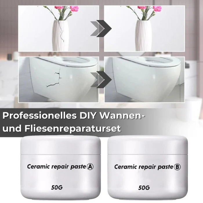 Keramik Reparaturpaste für Fliesen - Risse und Kratzer reparieren