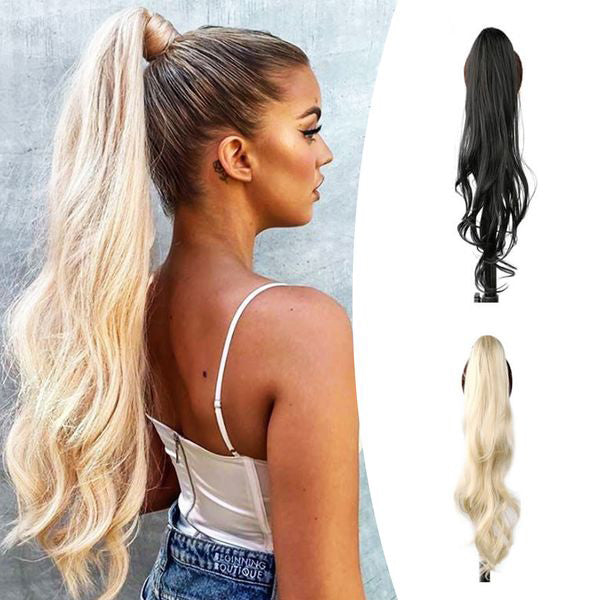 Pferdeschwanz Haarverlängerung Clip In 80cm - Kunsthaar Extensions