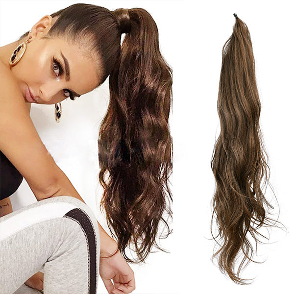 Pferdeschwanz Haarverlängerung Clip In 80cm - Kunsthaar Extensions