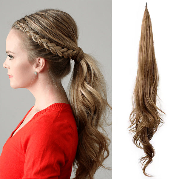 Pferdeschwanz Haarverlängerung Clip In 80cm - Kunsthaar Extensions