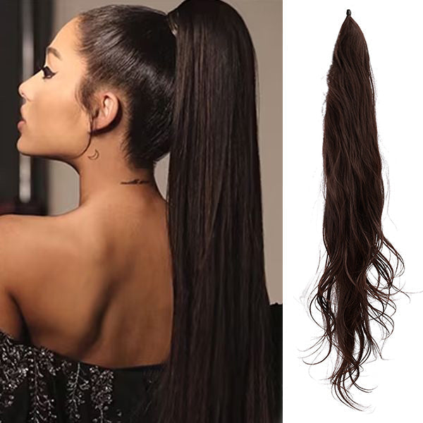 Pferdeschwanz Haarverlängerung Clip In 80cm - Kunsthaar Extensions