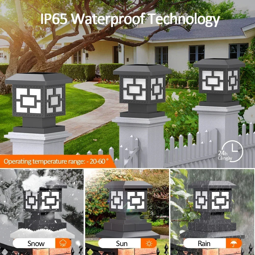 Solarleuchte Pfostenkappe LED – Kabellose Außenbeleuchtung IP65