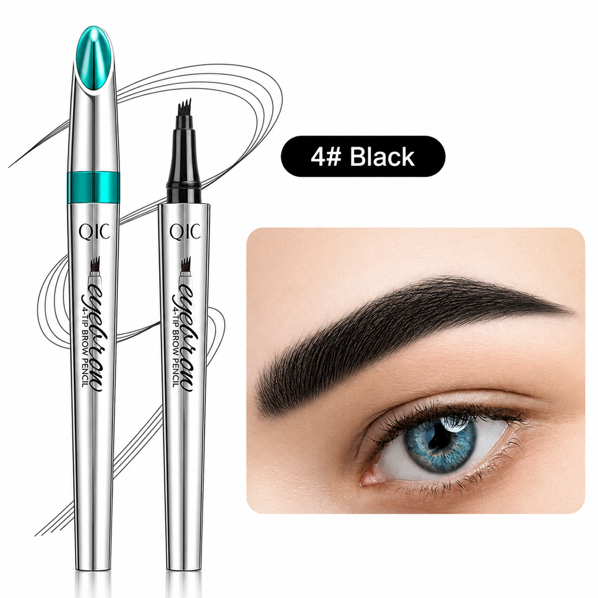 3D Augenbrauenstift mit Microblading-Effekt und 4-fach Gabelspitze