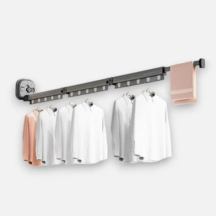 Klappbarer Wäschetrockner für Wand mit Saugnapf ohne Bohren