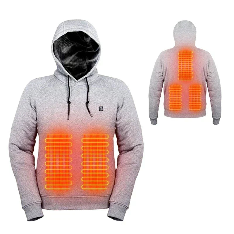 USB-beheizter Hoodie mit 3 Wärmestufen für Damen und Herren