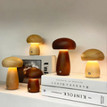 Pilz-Nachtlicht aus Holz – dimmbar und USB-aufladbar