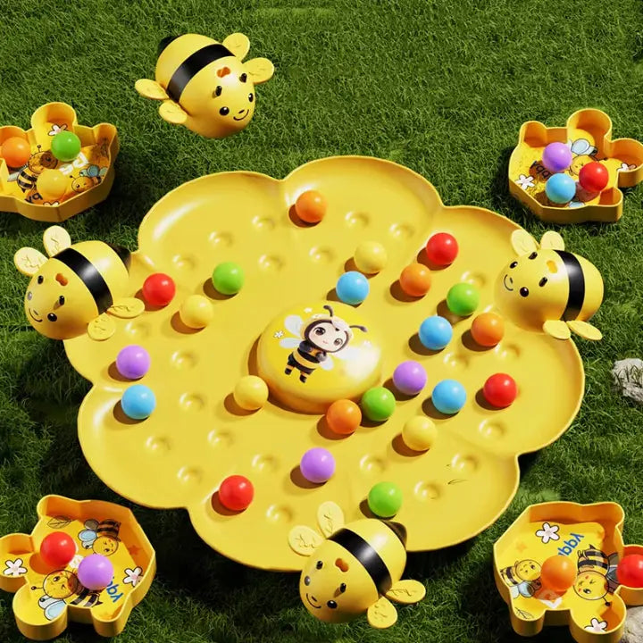Motorik Sortierspiel mit Bienen für Kinder ab 3 Jahren