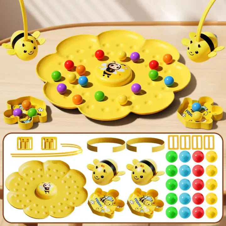 Motorik Sortierspiel mit Bienen für Kinder ab 3 Jahren