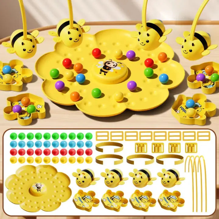 Motorik Sortierspiel mit Bienen für Kinder ab 3 Jahren