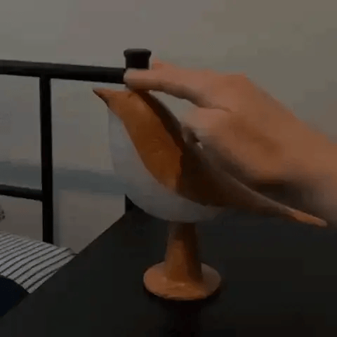 Tischleuchte mit Aromadiffuser und dimmbarem Licht in Vogelform