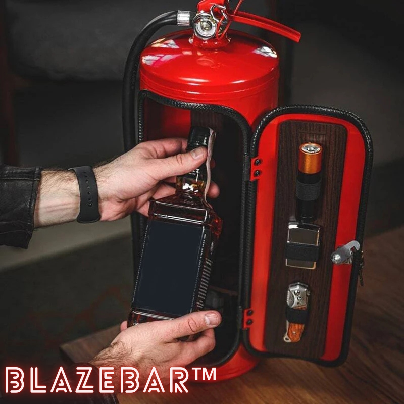 Minibar Feuerlöscher Design - Kompakte Bar für Zuhause