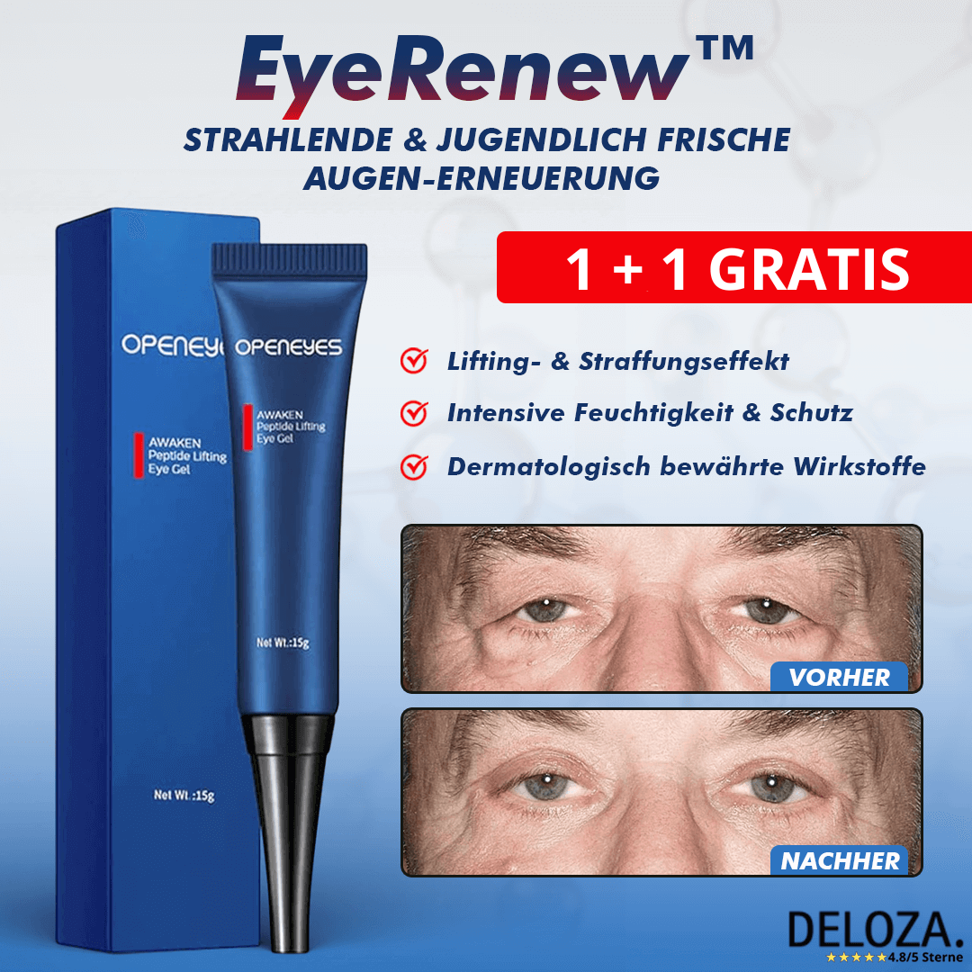 Augencreme Anti-Aging Gel gegen Augenringe & Fältchen für Männer Frauen