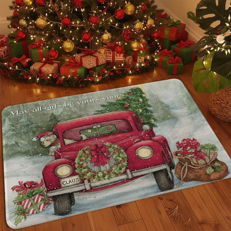 Weihnachtsfußmatte rutschfest Schmutzfang Eingang innen außen 45x75cm