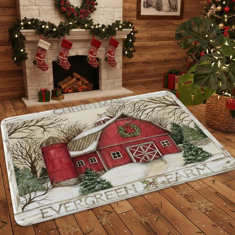 Weihnachtsfußmatte rutschfest Schmutzfang Eingang innen außen 45x75cm