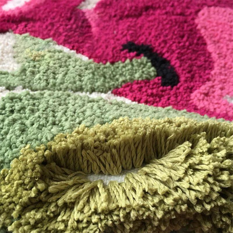 Badematte mit Kirschen-Motiv – rutschfest und weich
