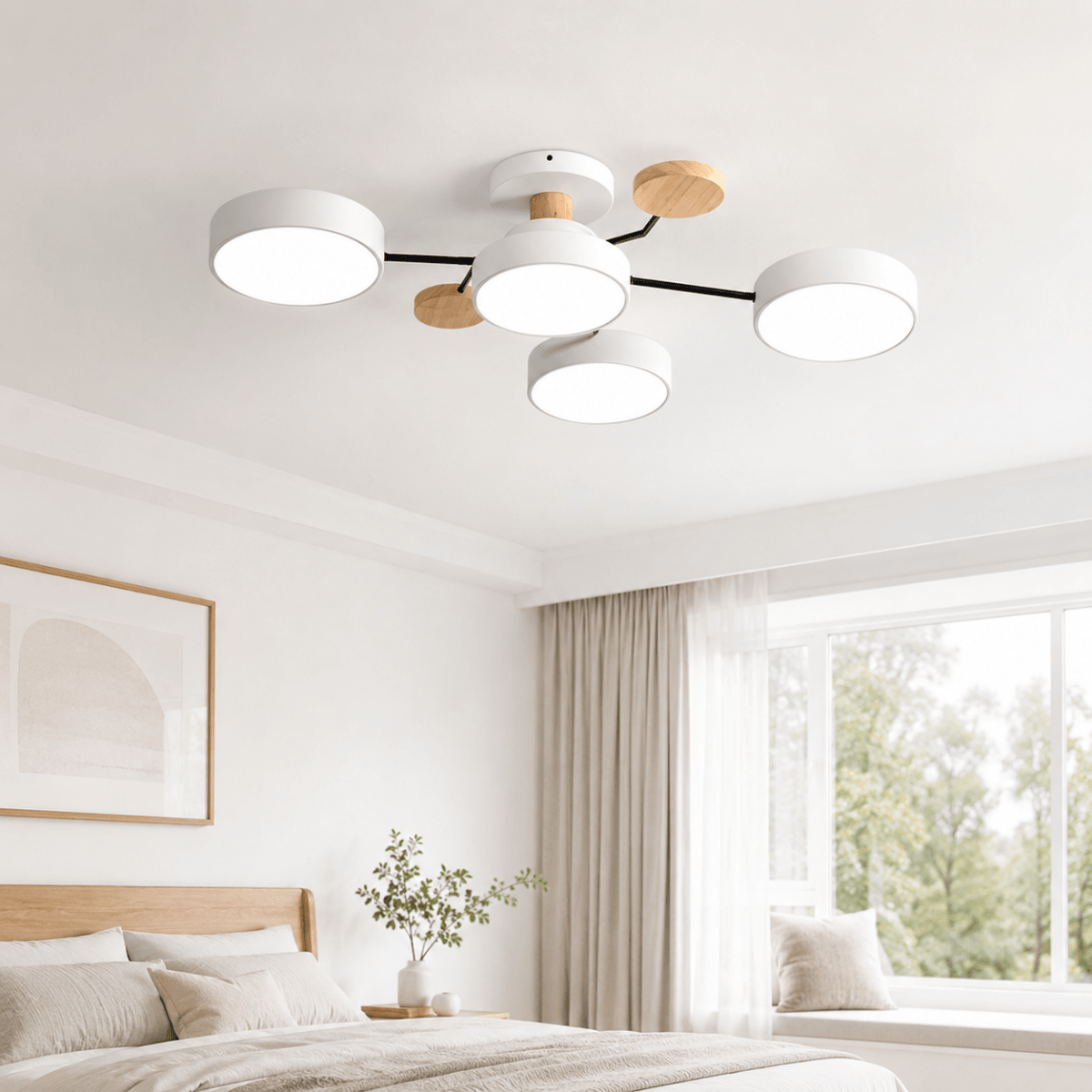 Runde LED Deckenleuchte Minimalistisch für Wohn- und Schlafzimmer