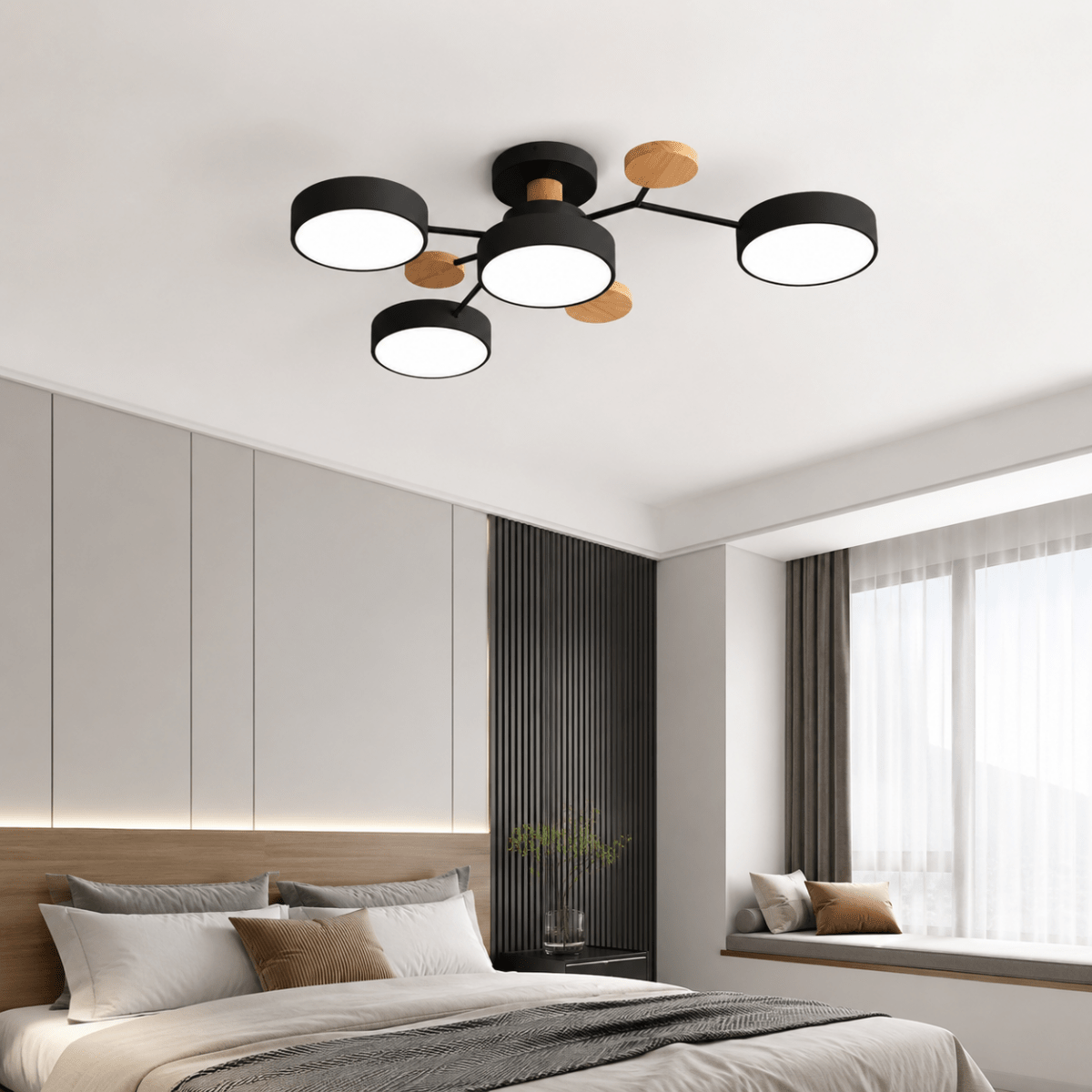 Runde LED Deckenleuchte Minimalistisch für Wohn- und Schlafzimmer