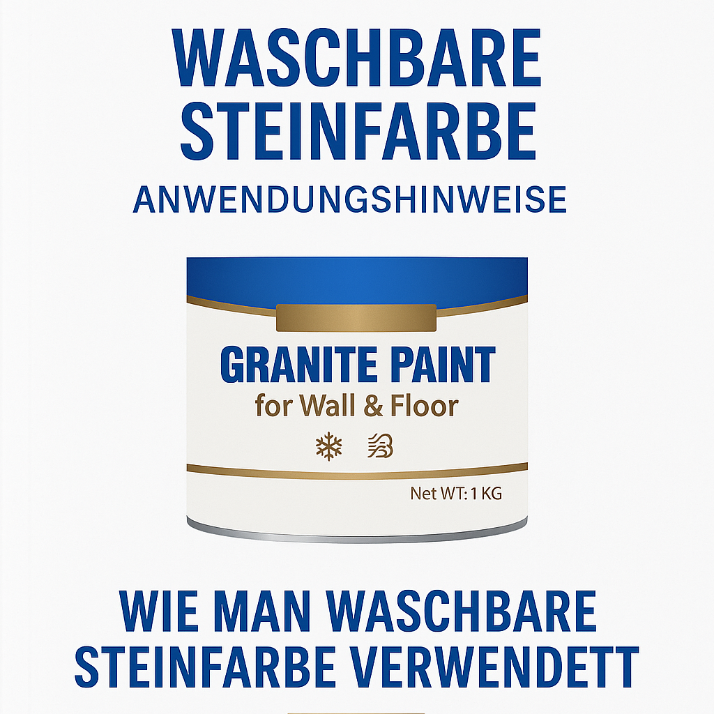 Wasserdichte Granitfarbe für Wände Böden Fliesen - Steinoptik Farbe