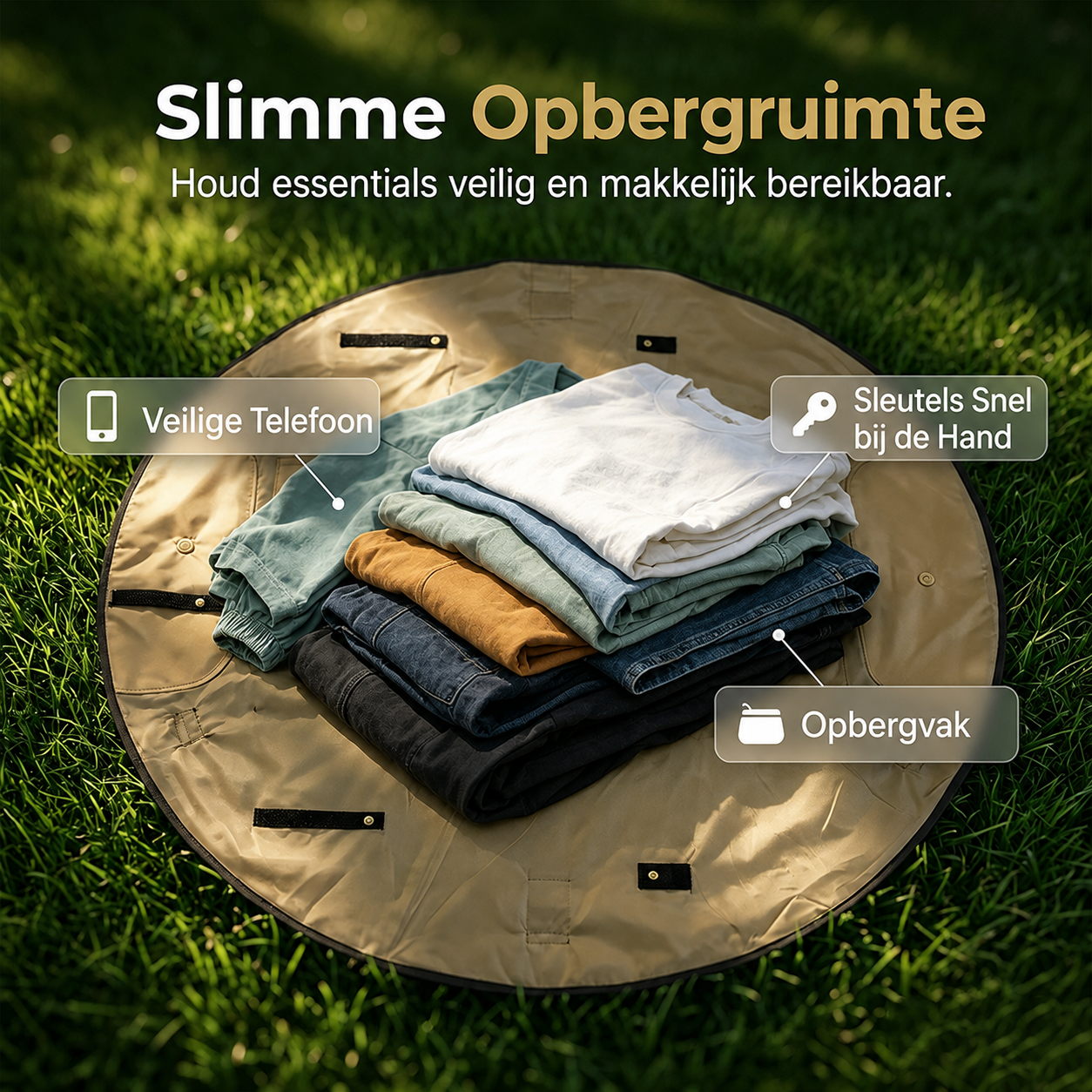 2-in-1 Picknickdecke mit Tragetasche – Wasserabweisend & Faltbar