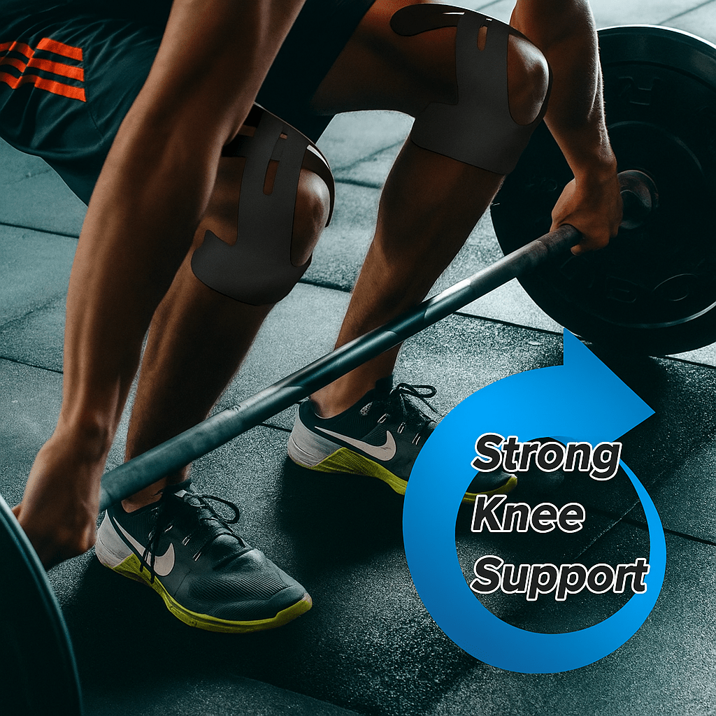 Kniebandage Elastisch Atmungsaktiv - Vorgefertigt Sport Training