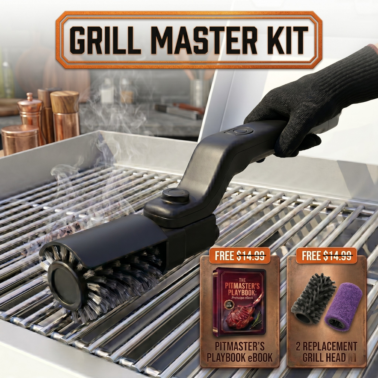 Motorisierte Grillbürste – Grillrost reinigen in unter 2 Minuten