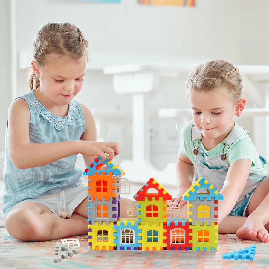 Montessori Bausteine Set - Kreatives Lernspielzeug für Kinder ab 3