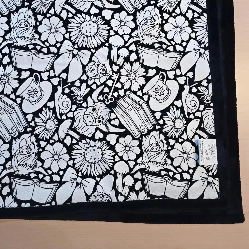 DIY Maldecke zum Selbstgestalten mit 24 Filzstiften - 150x125cm
